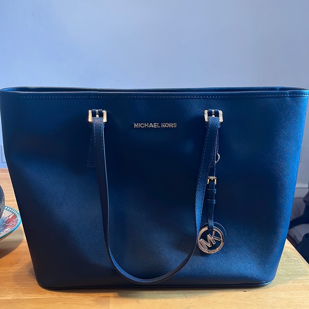 Michael kors leather travel tote